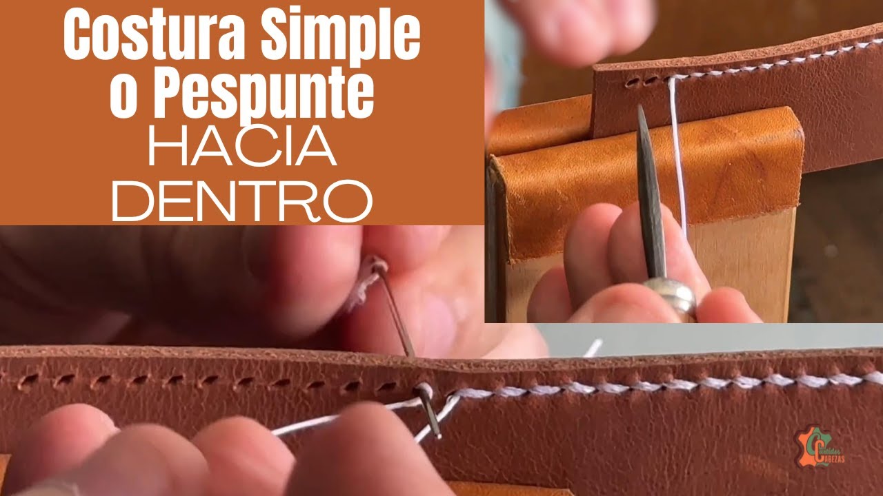 Costura Simple o Pespunte. Hacia DENTRO