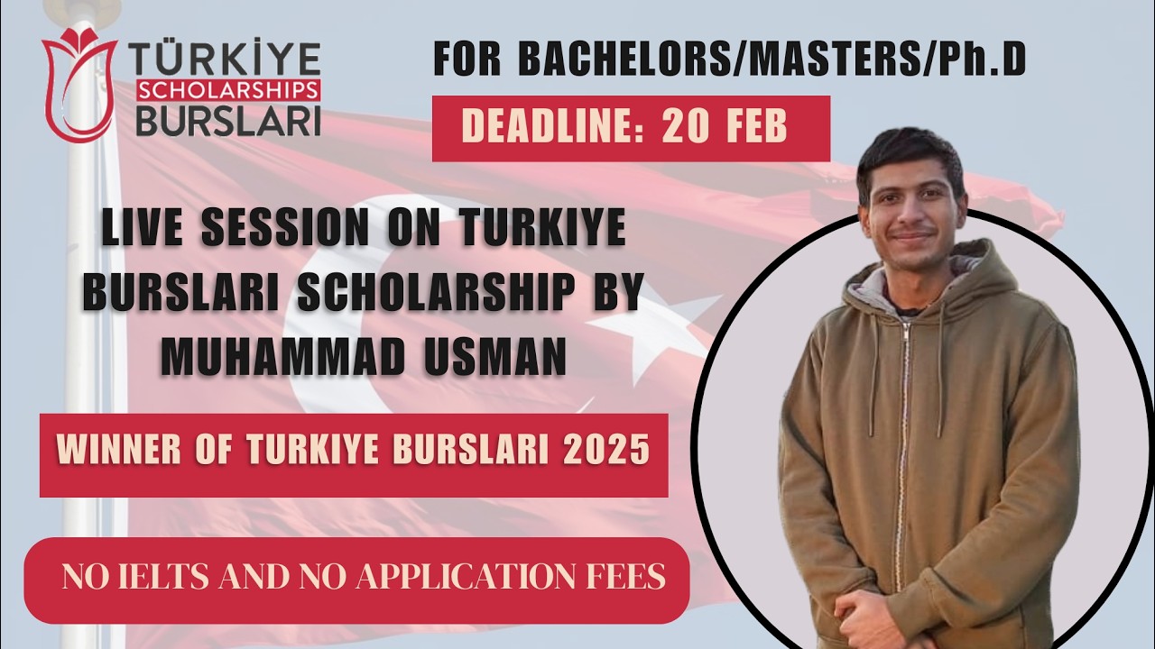Turkiye Burslari Scholarship Live Session by Muhammad Usman (Winner of Turkiye Burslari 2025)