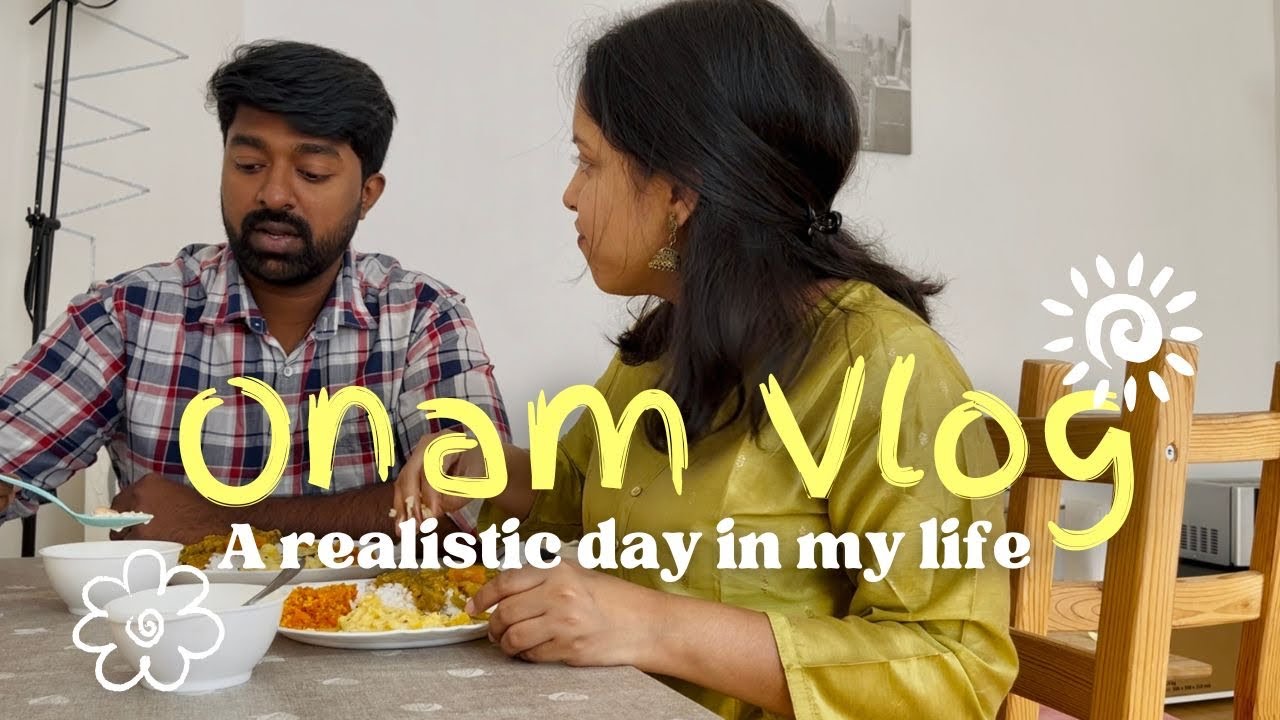 A minimalistic Onam Vlog | A realistic day in my life | Onam in Germany 