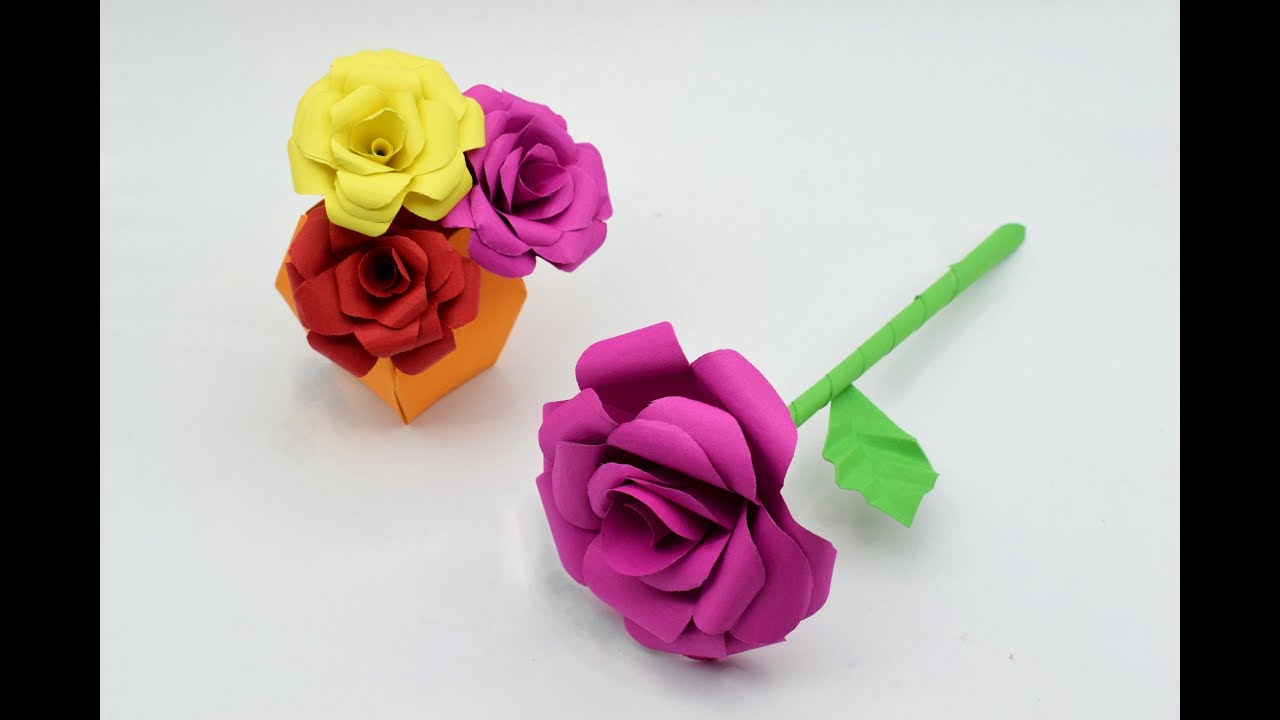 How to make a paper Rose?