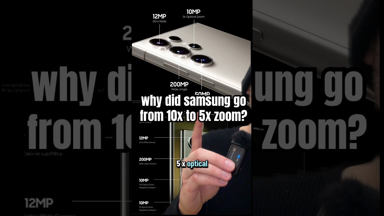 Почему Samsung перешла от 10-кратного к 5-кратному зуму?