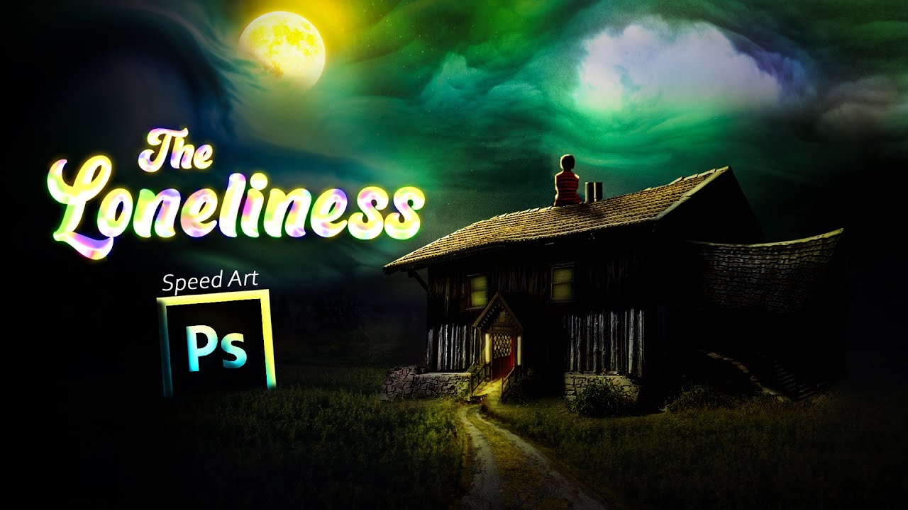 The Loneliness | Photoshop Editing | Photoshop speed art manipulation | Hgraphic