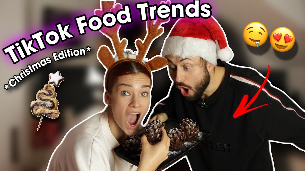 Wir testen die VIRALSTEN TIKTOK FOOD TRENDS *Christmas Edition 2*😍🎄 | stineundmarc