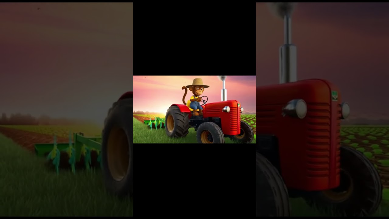 Coco Monkey Aur Tractor Ki Mehnat 🚜🌱 