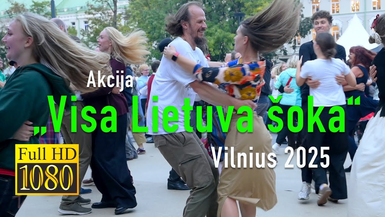 Akcija „VISA LIETUVA ŠOKA“ Vilnius 2025 #vilnius #visalietuvasoka #visalietuvašoka #lithuania #dance
