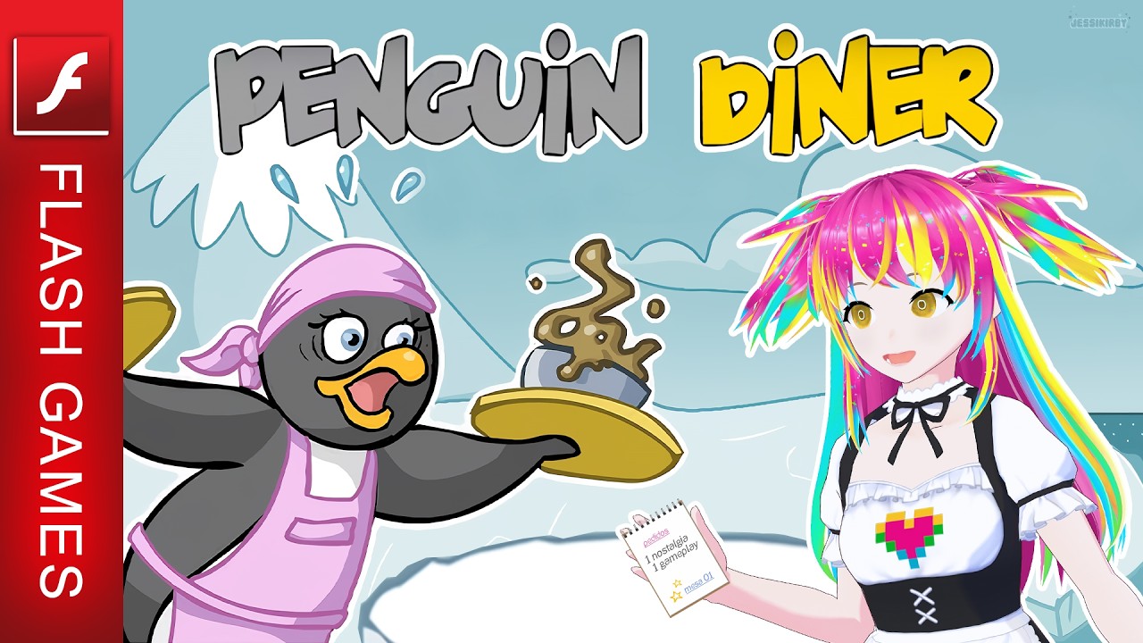 Eu jogava muito no Click Jogos! Penguin Diner 🐧🥣 | COMPLETO | Pixel Nostalgia #flashgames