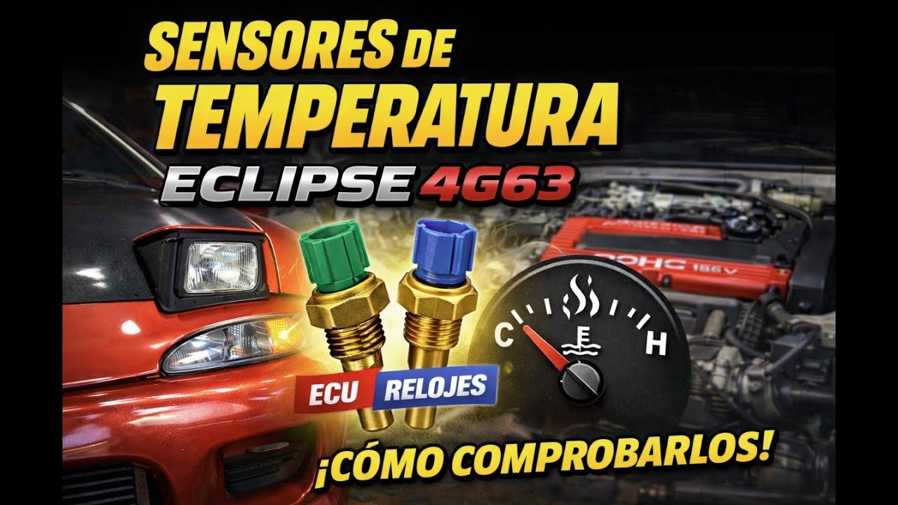 ✅ COMPROBAR los 2 SENSORES de TEMPERATURA (ECU y reloj cuadro) MOTOR 4G63