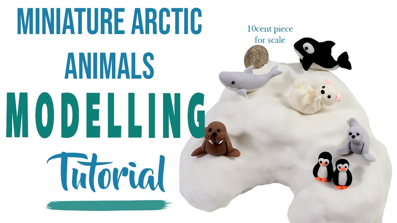 MINIATURE FONDANT FIGURINES - ARCTIC ANIMALS