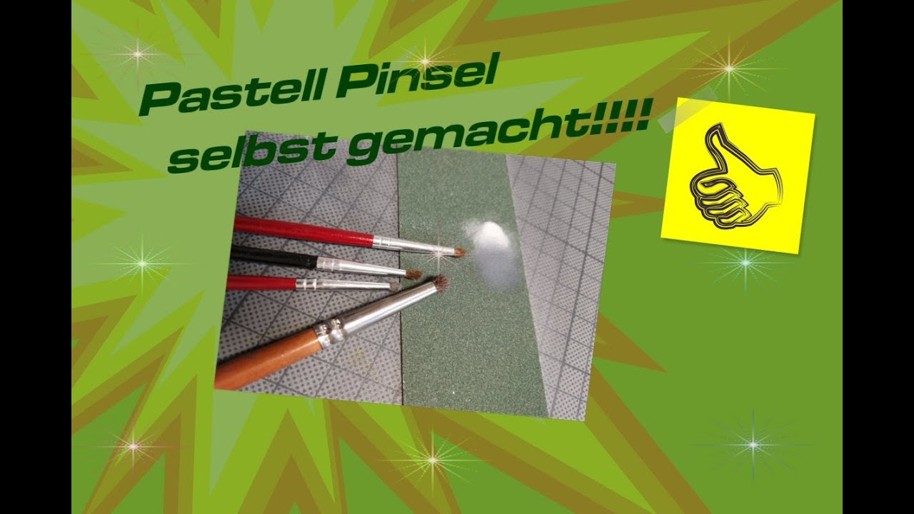 Pastell Pinsel einfach selbst gemacht- how I make my own pastel brushes?