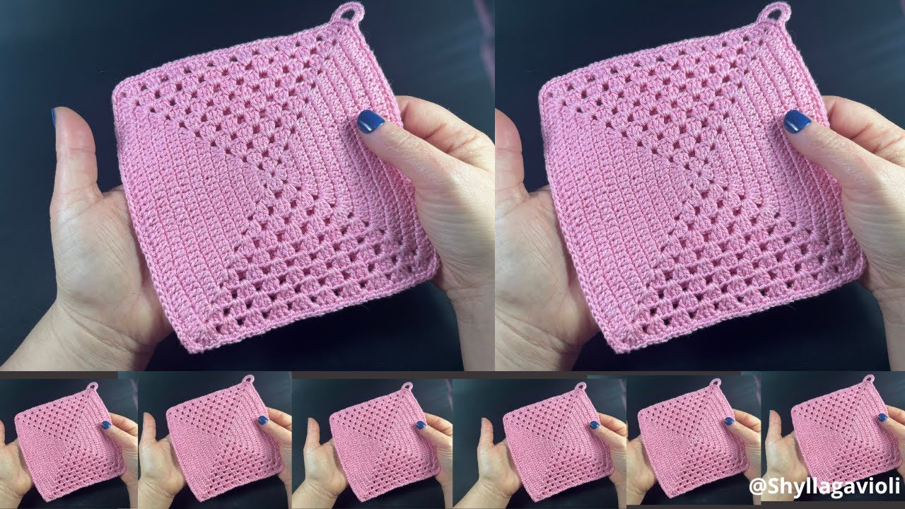 Descanso Panelas ou Pega Panelas em Crochê pap passo a passo Crochet PotHolder (018)