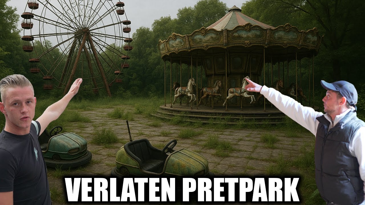 VERLATEN PRETPARK waar de ELEKTRICITEIT nog AAN STAAT  !  IN ATTRACTIES GEZETEN