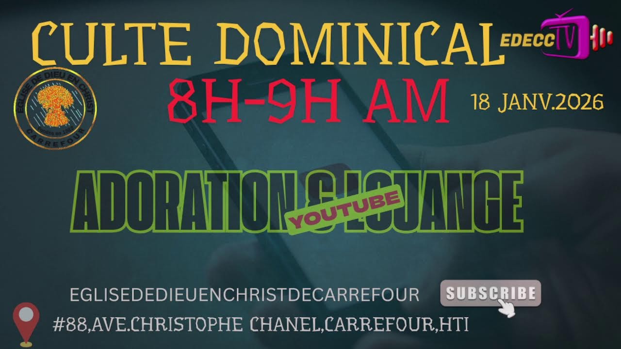 CULTE DU 18 JANVIER 2026 | 8H-9H AM