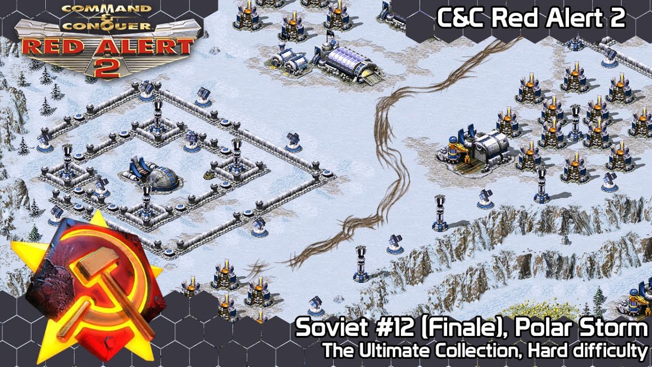 End of Alliance - C&C Red Alert 2 The Ultimate Collection Soviet 12 (Finale) - Polar Storm (Hard)