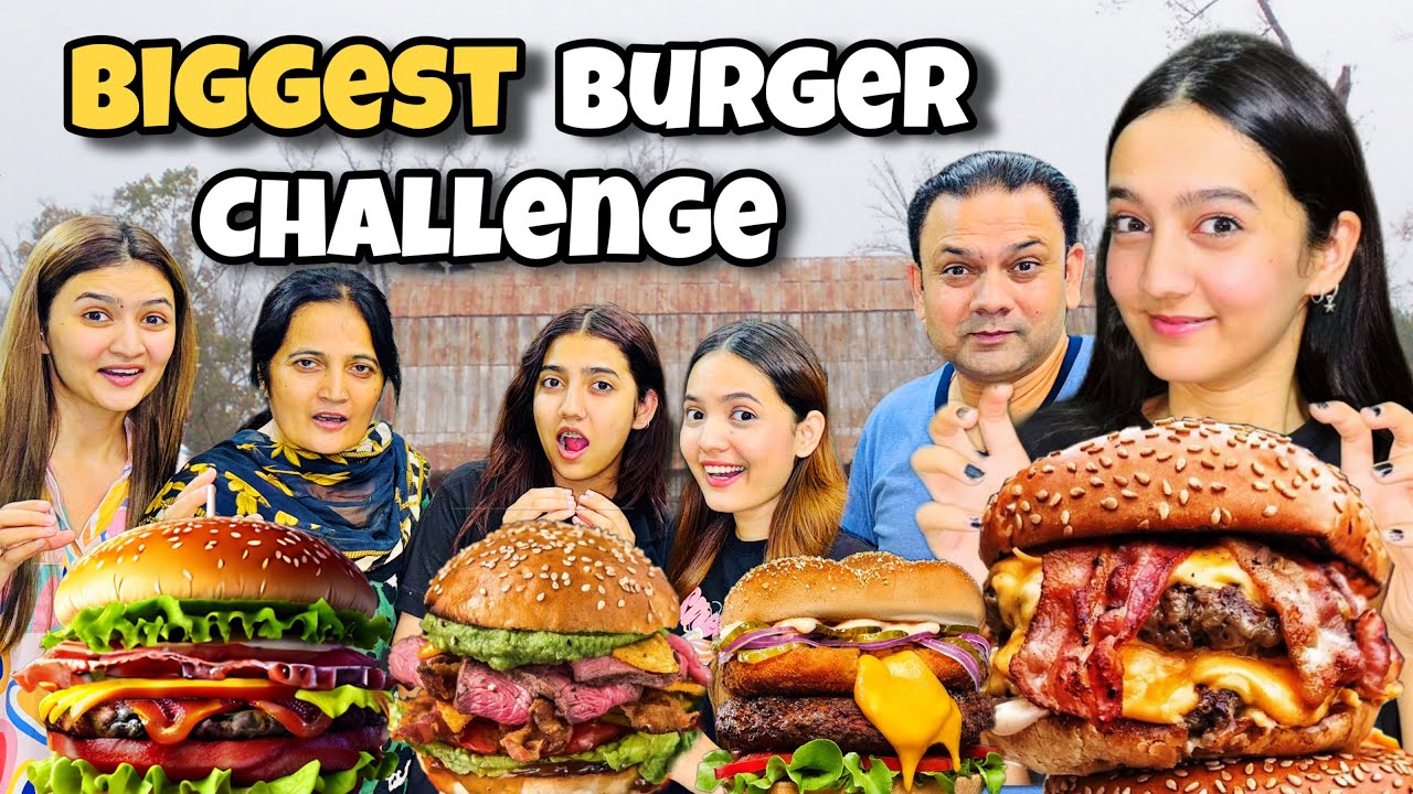 Eating Biggest Burger Challenge 😱| Winner ko Milla dream Gift 😍| Rabia Faisal | Sistrology