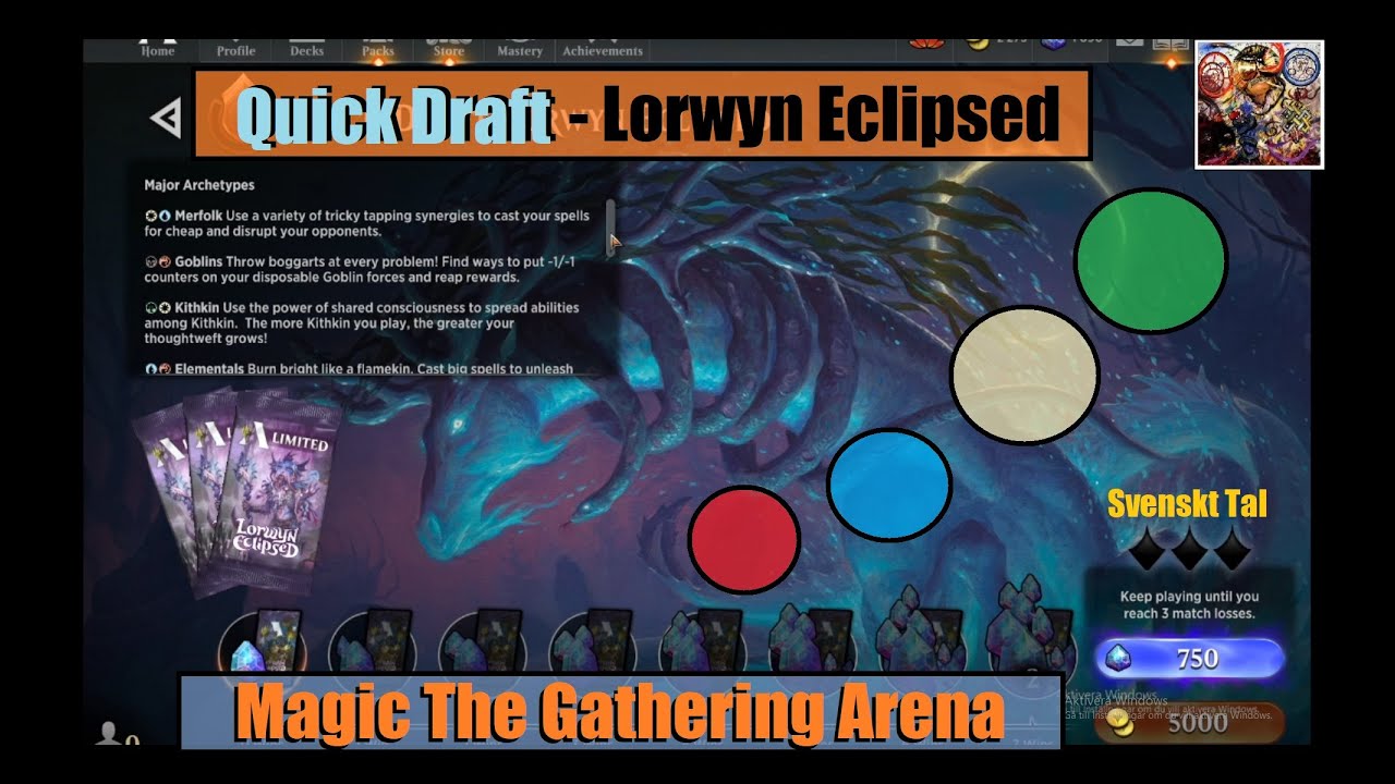 🧚🏼 Lorwyn Eclipsed 🌑 Quick Draft 🌳 Part 1/2  [🟢⚪🔵🔴] 🇸🇪