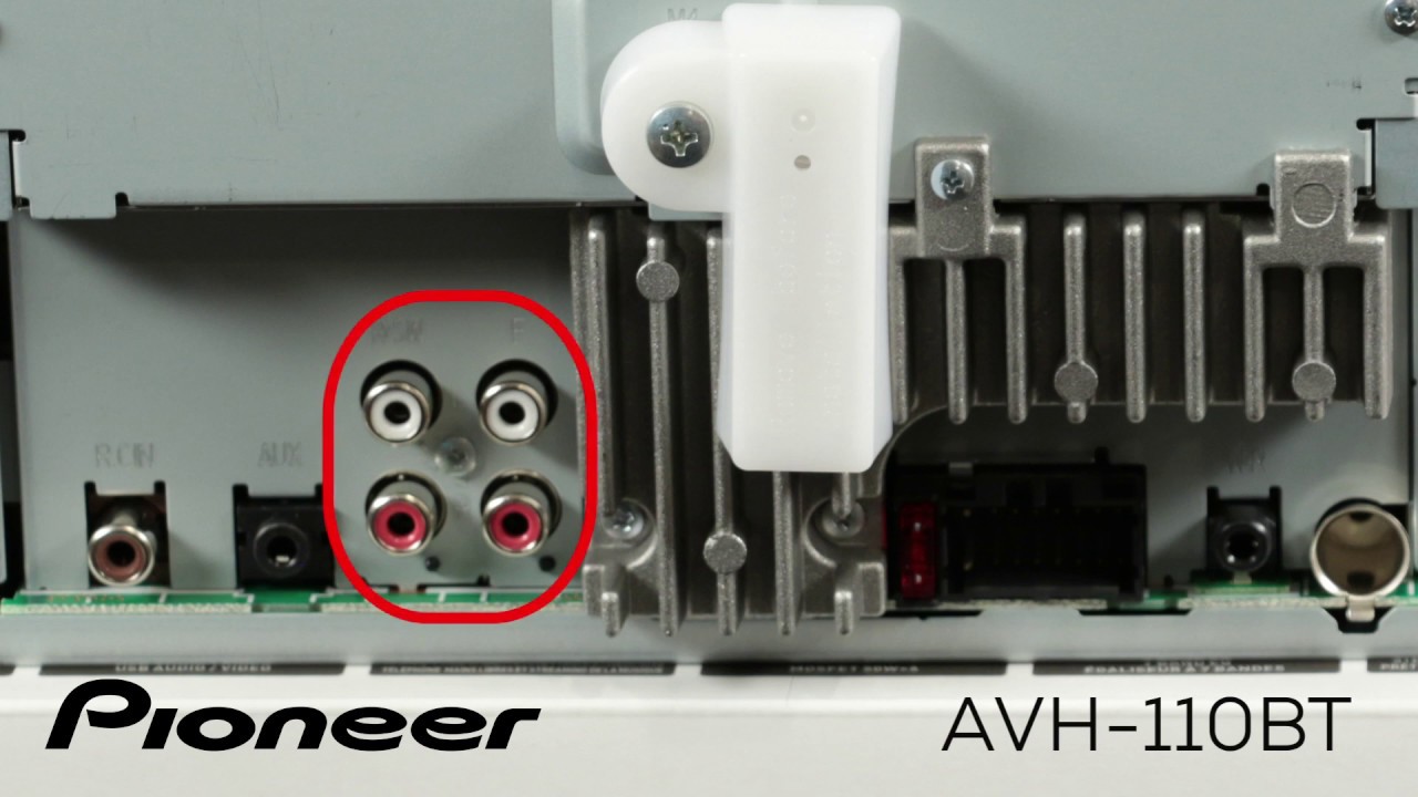 How To - Pioneer AVH-110BT - Subwoofer Settings