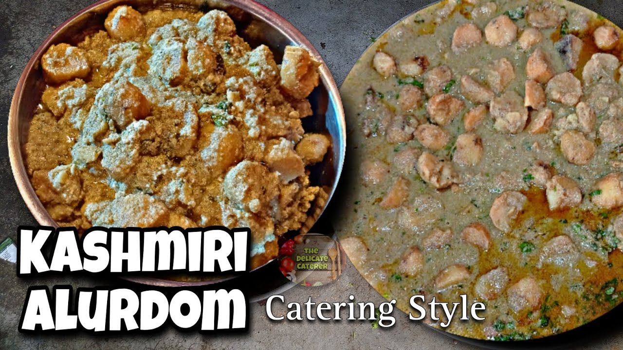 Kashmiri Alurdom Catering Style 🥘 The Delicate Caterer🍹Kashmiri Dum Aloo 🥔 Kashmiri Aloordom