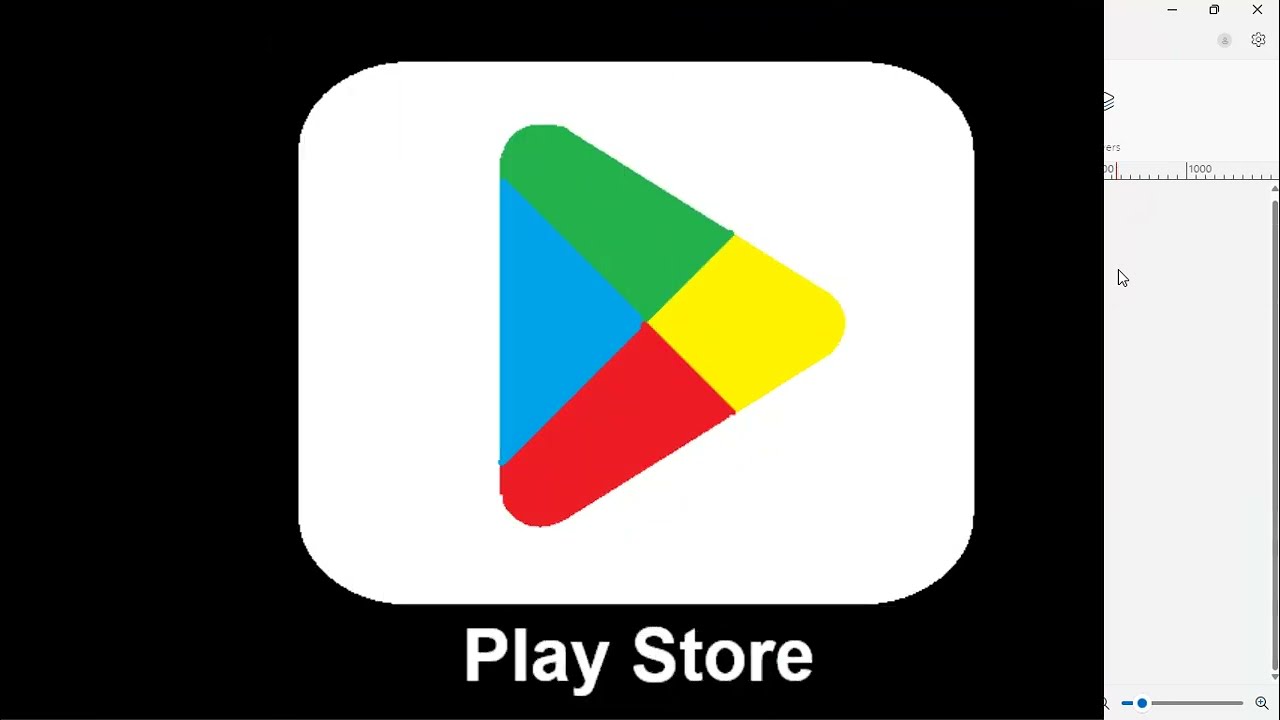 MS PAINT DRAWING IN COMPUTER | Play Store Logo in MS PAINT | BY Dev sir