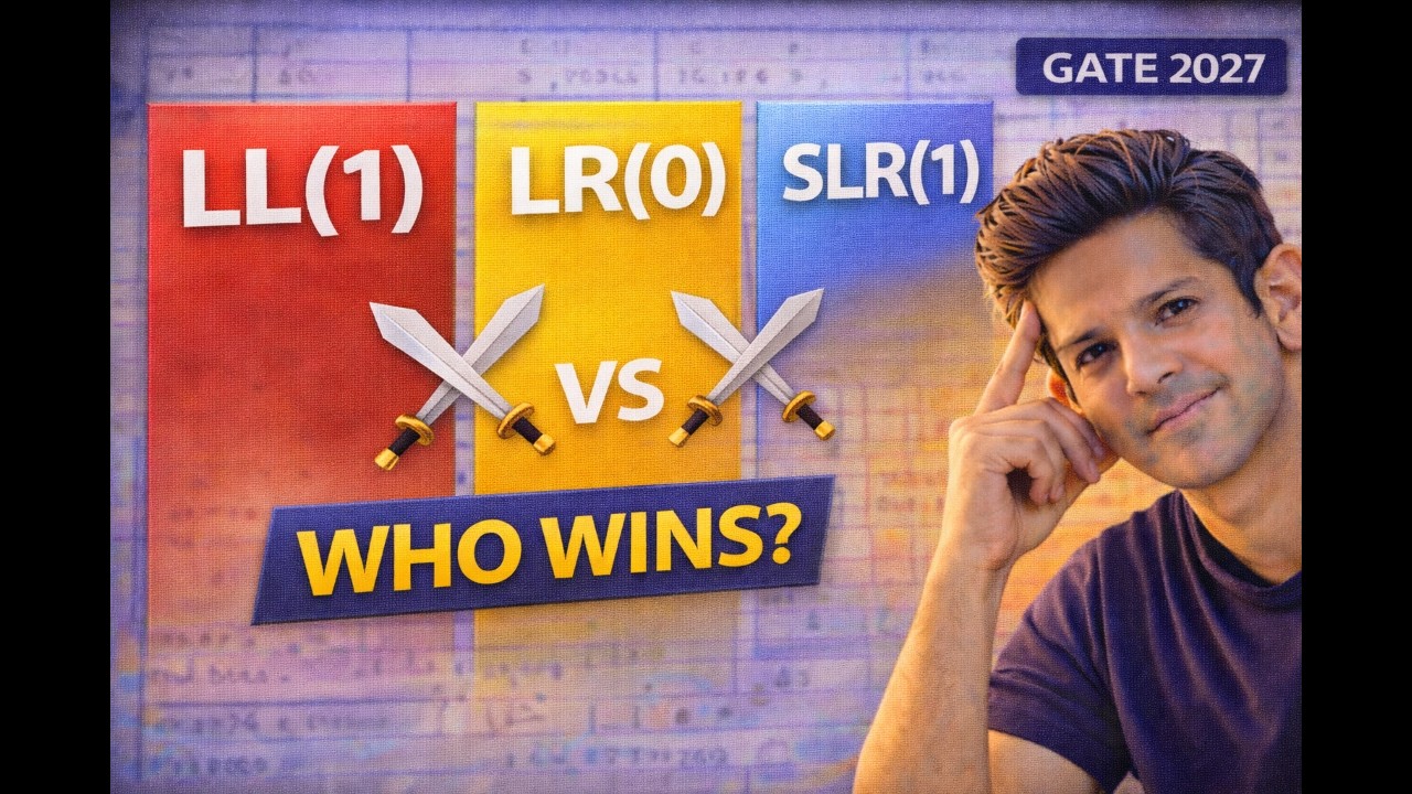 LL(1) vs LR(0) vs SLR(1) | Important Question | Compiler Design