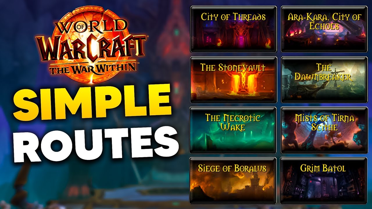 Simple PUG FRIENDLY M+ Routes for ALL S1 Dungeons | The War Within Season 1 KSM Guide