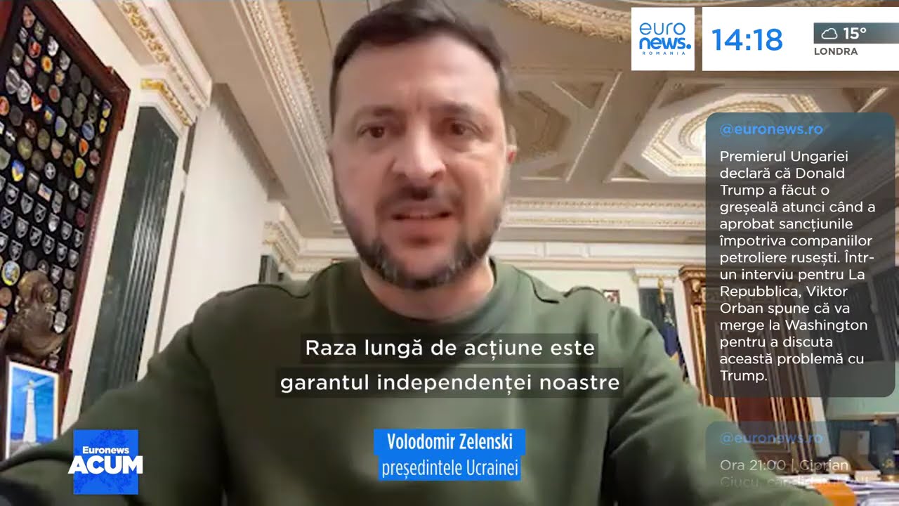Zelenski: Ucraina pregătește un plan pentru &icirc;ncetarea focului
