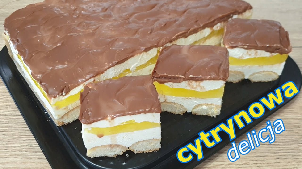 Лимонное лакомство - вкусный и быстрый пирог без выпечки 👌 десерт, тающий во рту 👍