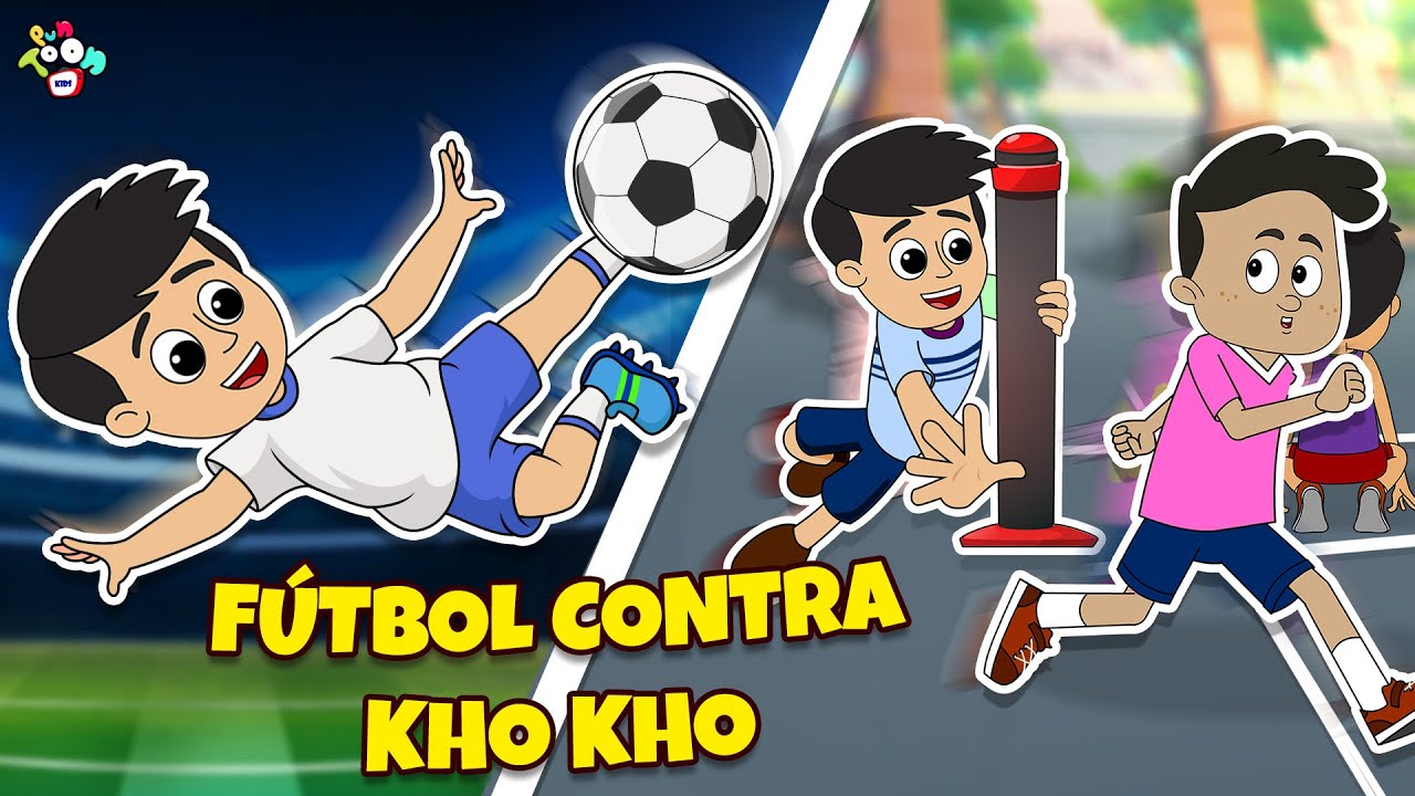 Cuentos infantiles españoles | FÚTBOL CONTRA KHO KHO | Moral Stories | PunToon Kids - Español
