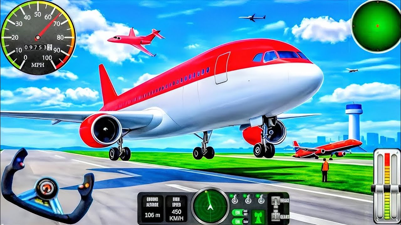 Flight✈️Airplane City Pilot Gameplay 2026 Realistic City Airport Landing & Takeoff Android Gameplay 