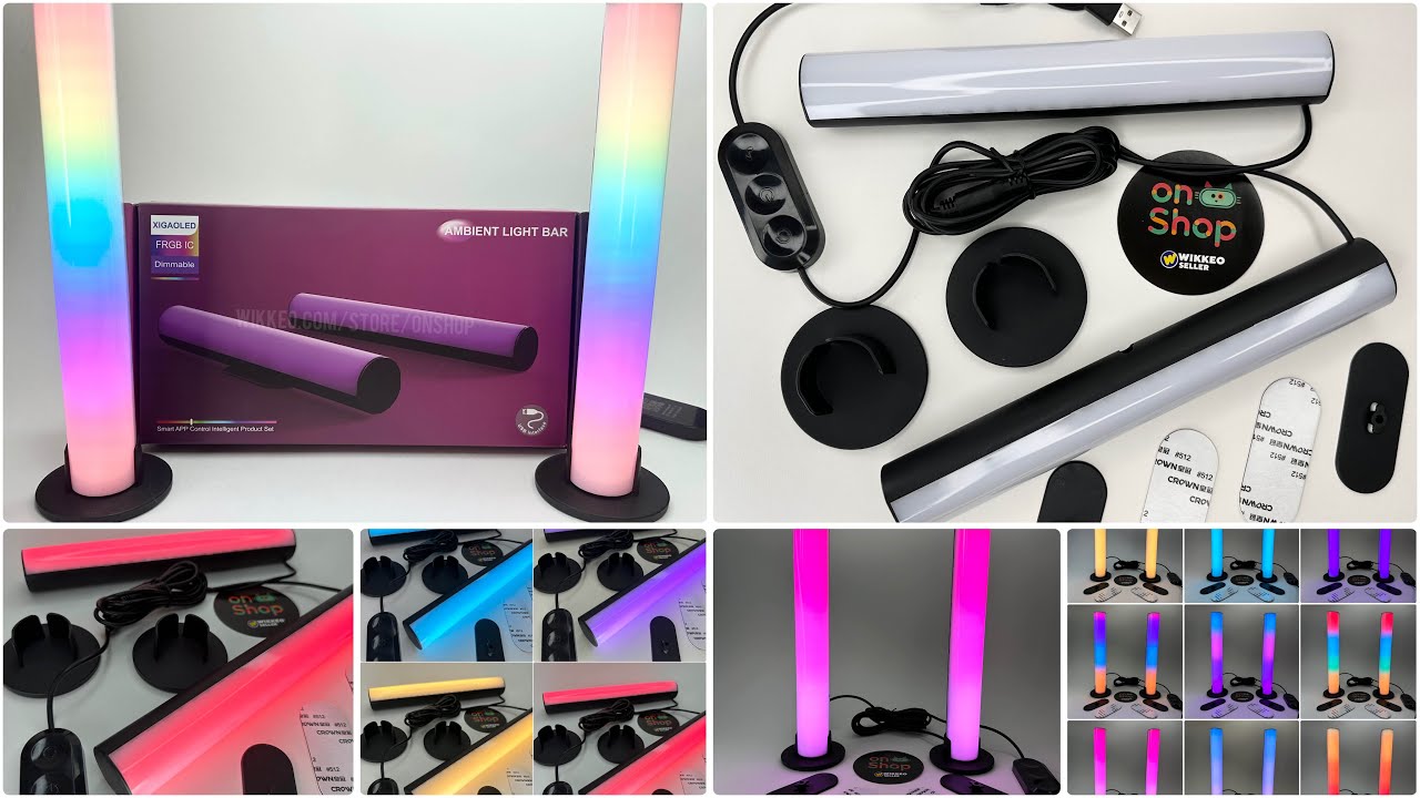 Smart RGB светильник с bluetooth приложением (видео-обзор от магазина OnShop на Wikkeo.com)