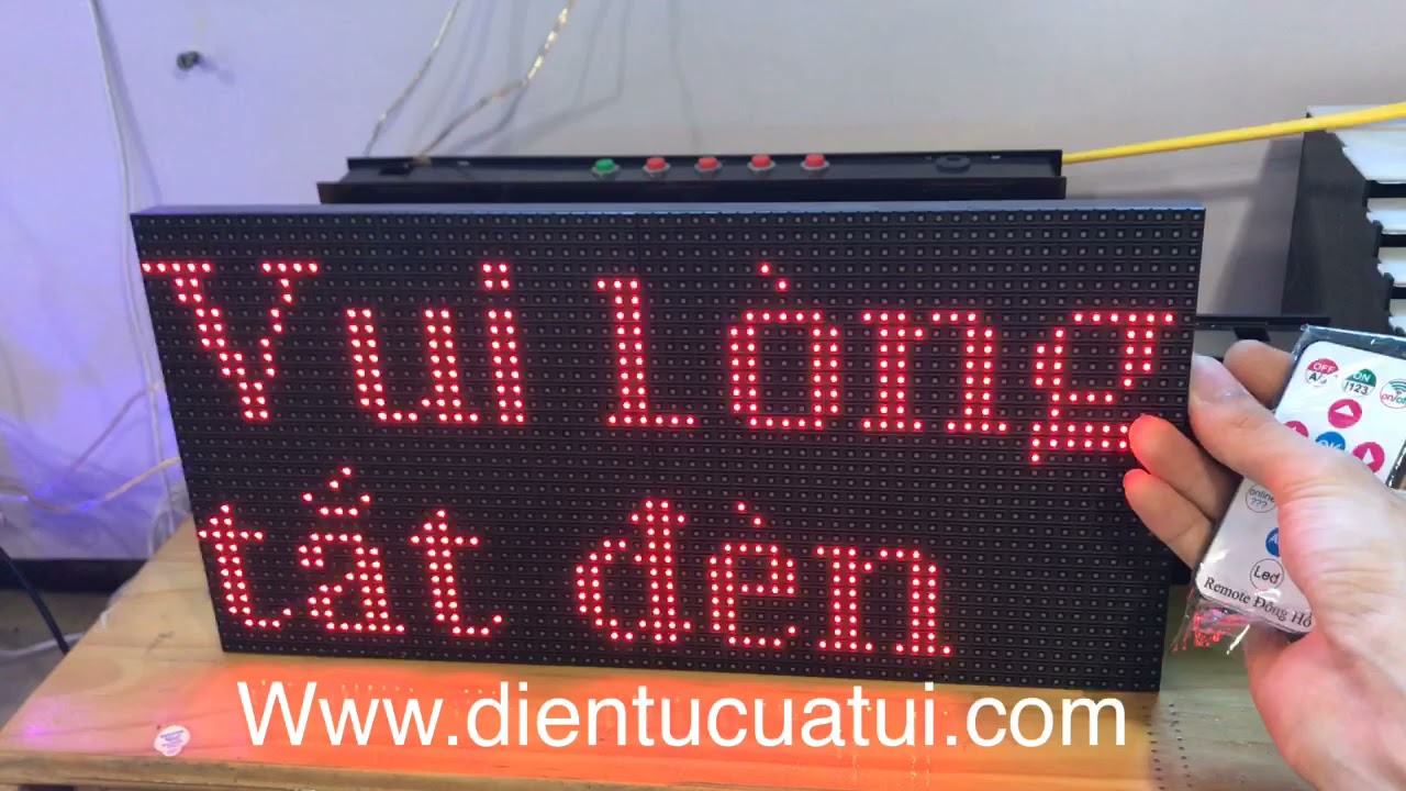 Đồng hồ led lịch vạn niên P5 - Remote giá rẻ từ 599k