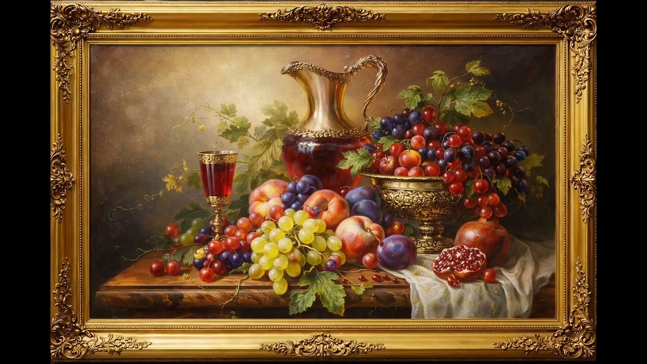 Golden abundance 🍇✨ Luxury TV Screen ❤️
