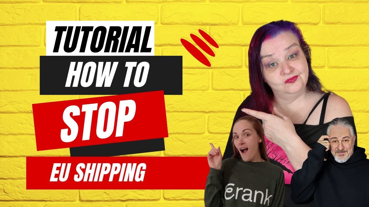 How to TURN OFF Etsy Shipping to the EU. UK, CA and USA. While we figure out the GPSR