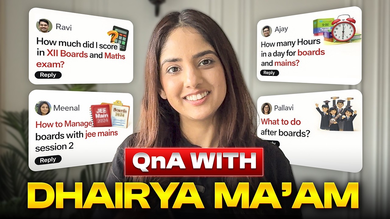 After Boards What Next? QnA with Dhairya Ma’am 🔥