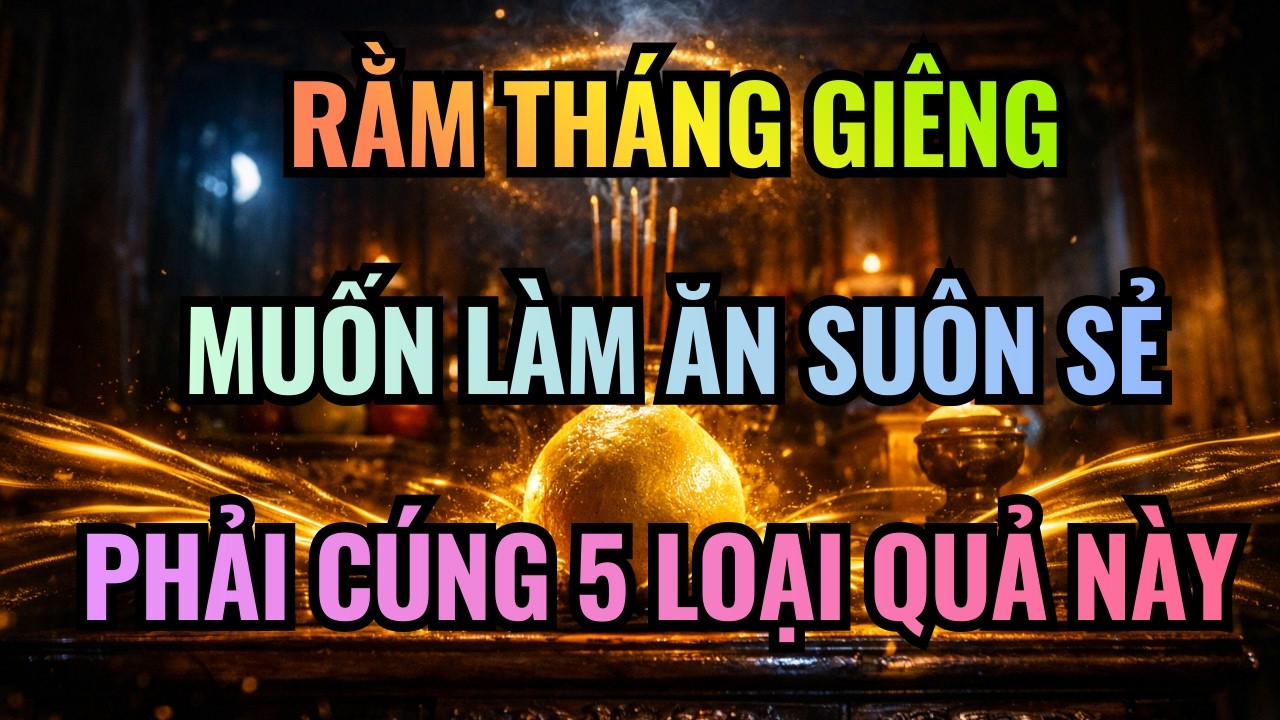 Rằm Tháng Giêng: Gia Chủ Nhất Định Phải Thắp Hương 5 Loại Quả Này, Bỏ Qua Làm Ăn Trắc Trở