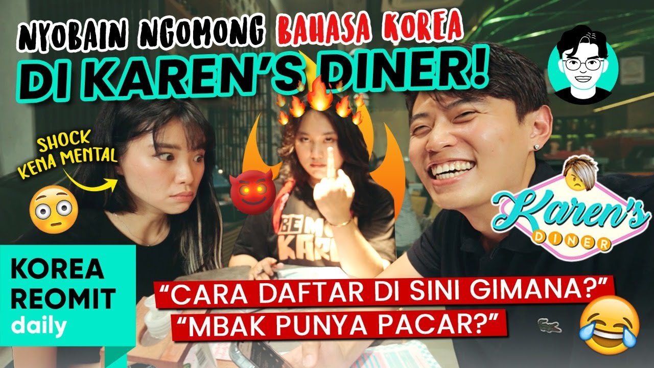 NGOMONG BAHASA KOREA🇰🇷 DI 🍟KARENS DINER🍔.. 🙏🏻SEMOGA GAK DIMARAHIN!!😅