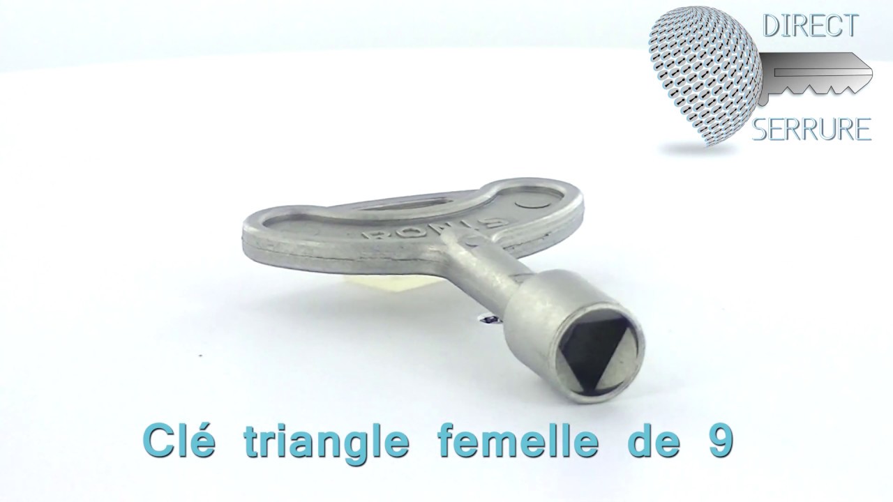 Cl&eacute; Triangle Femelle 9  _ Direct-Serrure.fr