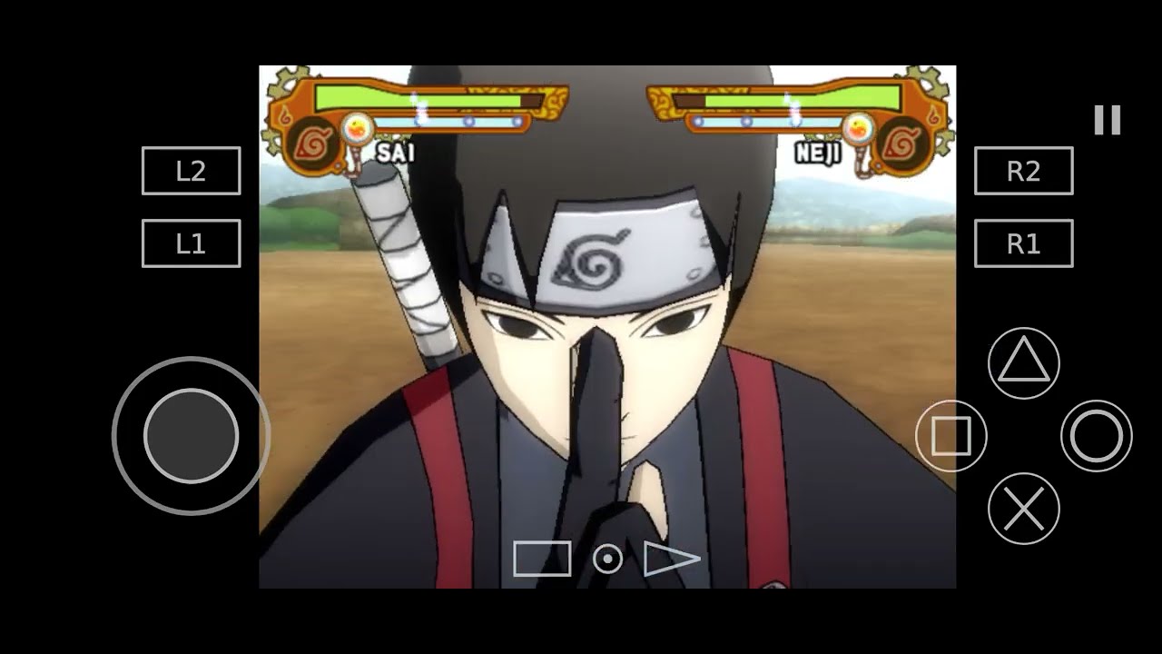 SAI VD NEJI !! NARUTO SHIPPUDEN ULTIMATE NINJA 5 #games #aethersx2 #narutoshippuden 