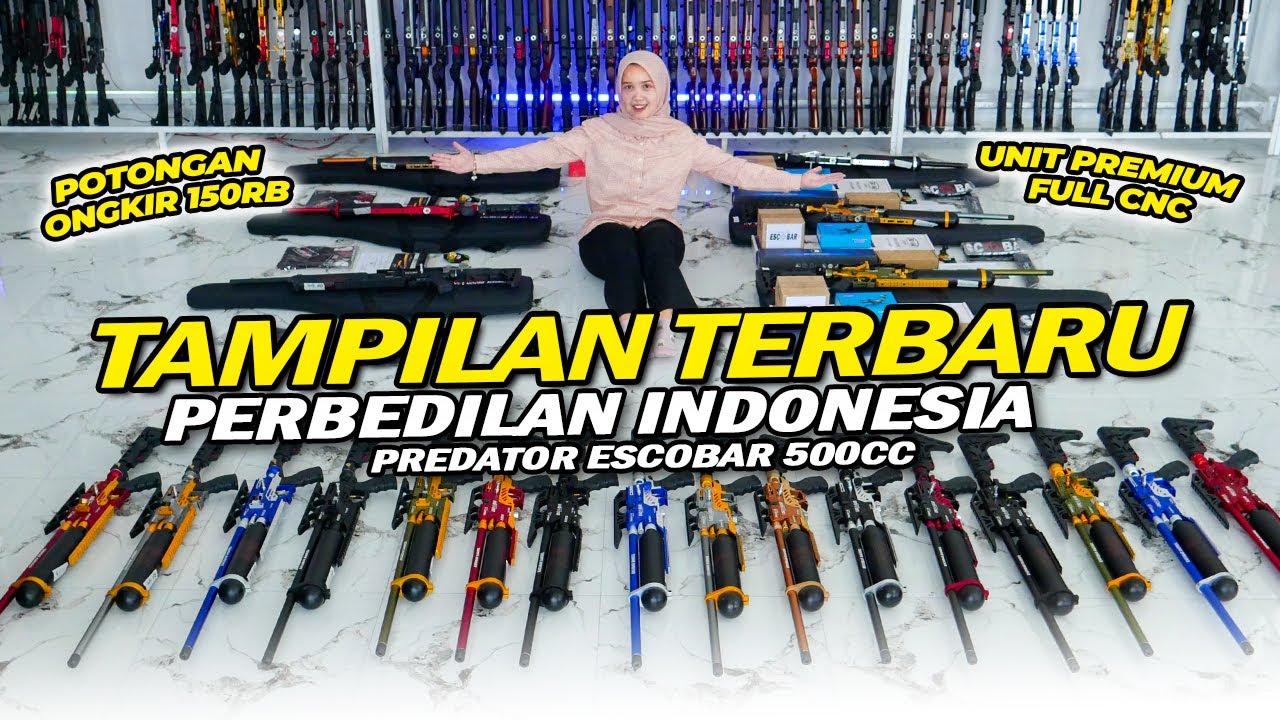 TERBARU!! UPDATE STOK PCP PREDATOR ESCOBAR AIR RIFLE SEMUA VARIAN WARNA CAKEP HARGA DISKON