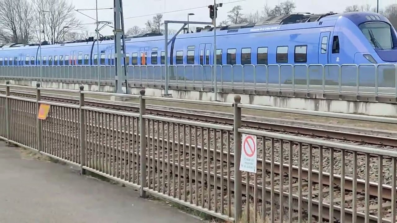 Tåg på Höör station!
