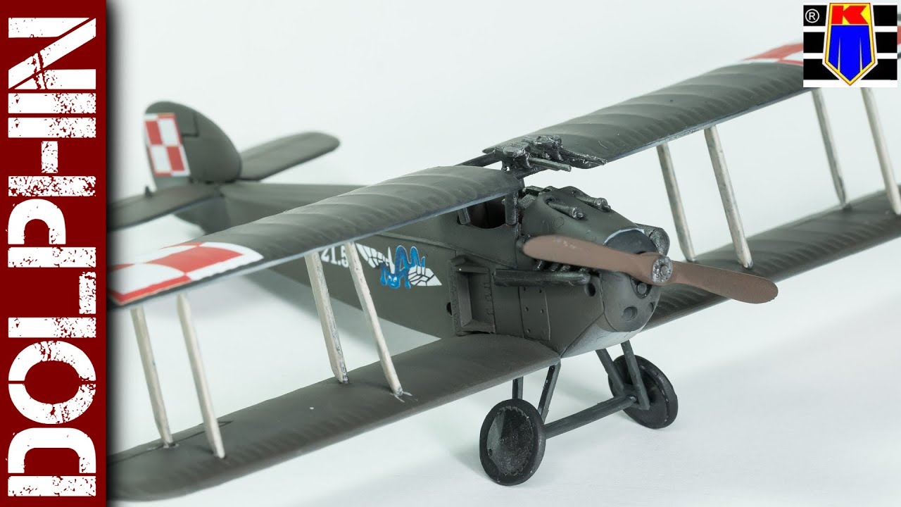Sopwith Dolphin WWI biplane - Polish markings (KP Kovozavody Prostejov 1/72 scale model full build)