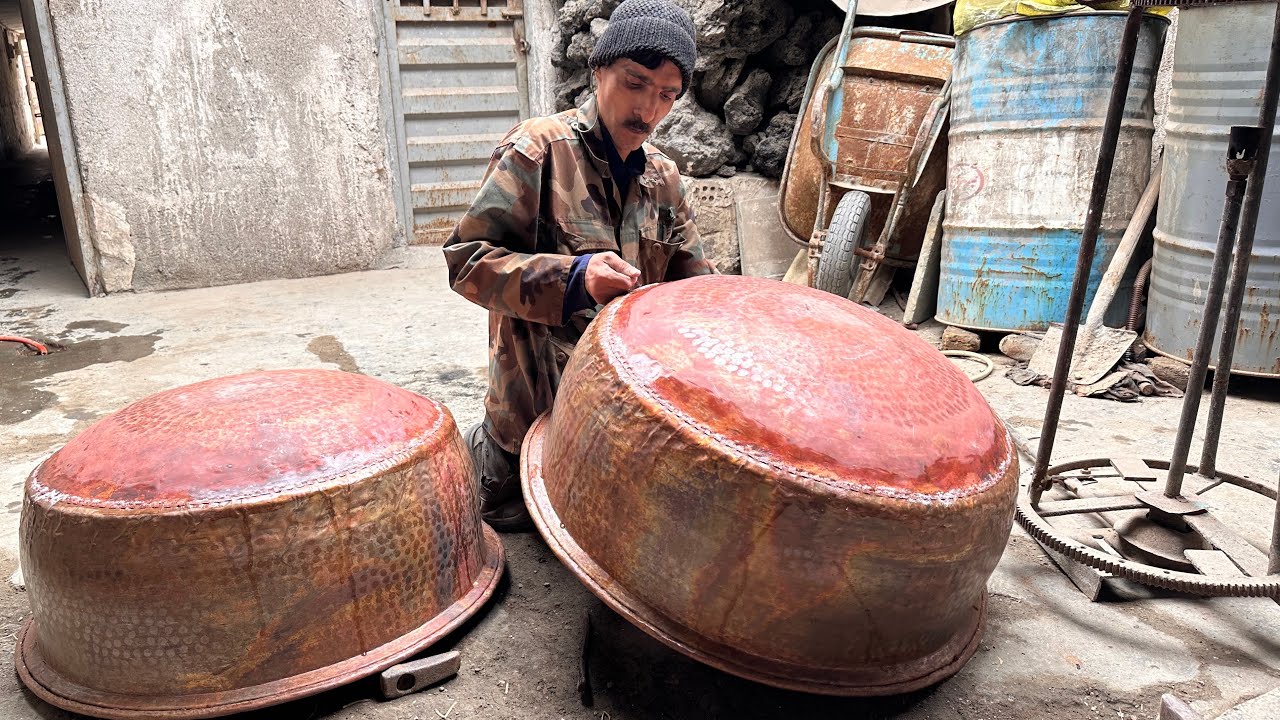 Making copper candy pot : coppersmithing 😍🇮🇷⚒️