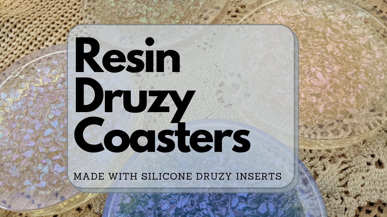 DIY Druzy Coasters | Using Silicone Inserts