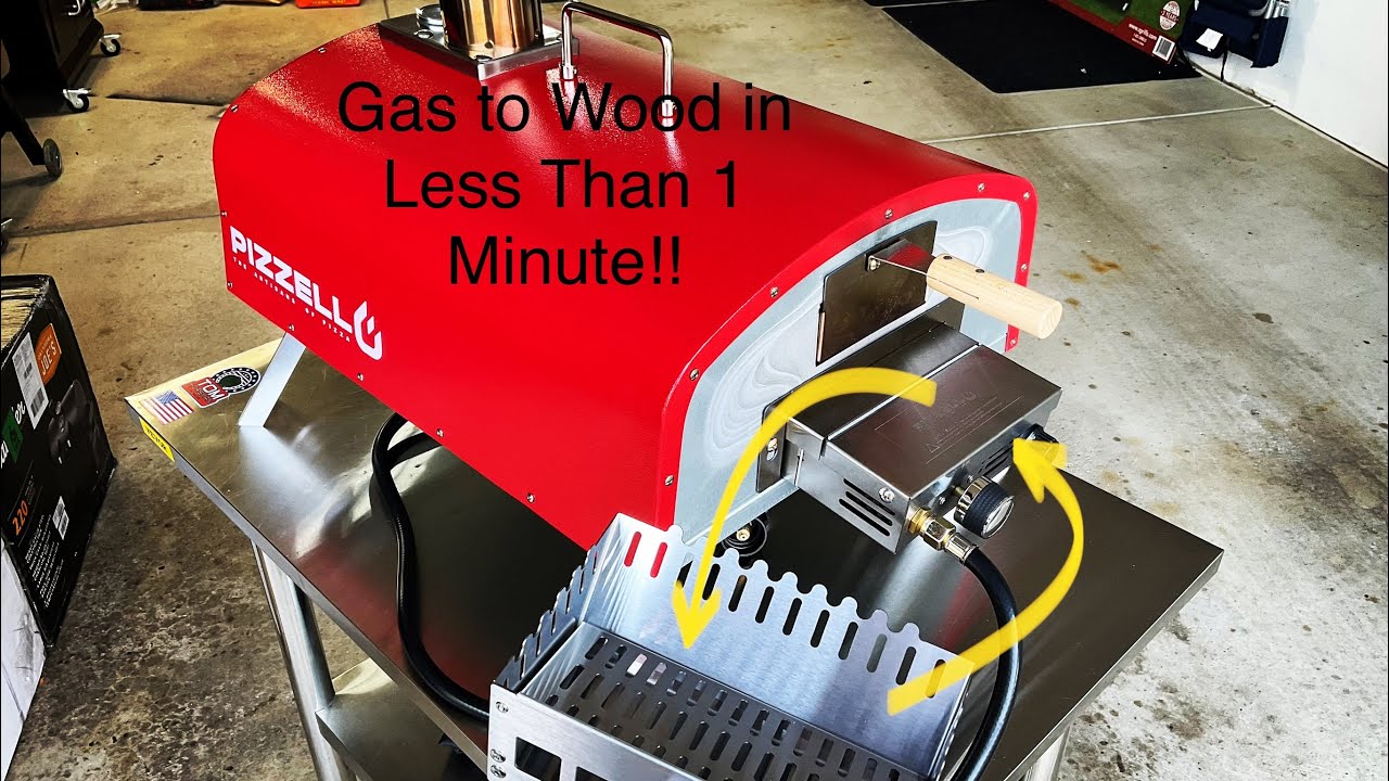 PIZZELLO Forte Pizza Oven / How to Switch From Gas Fired to Wood Fired in One Minute!/ Super Easy!