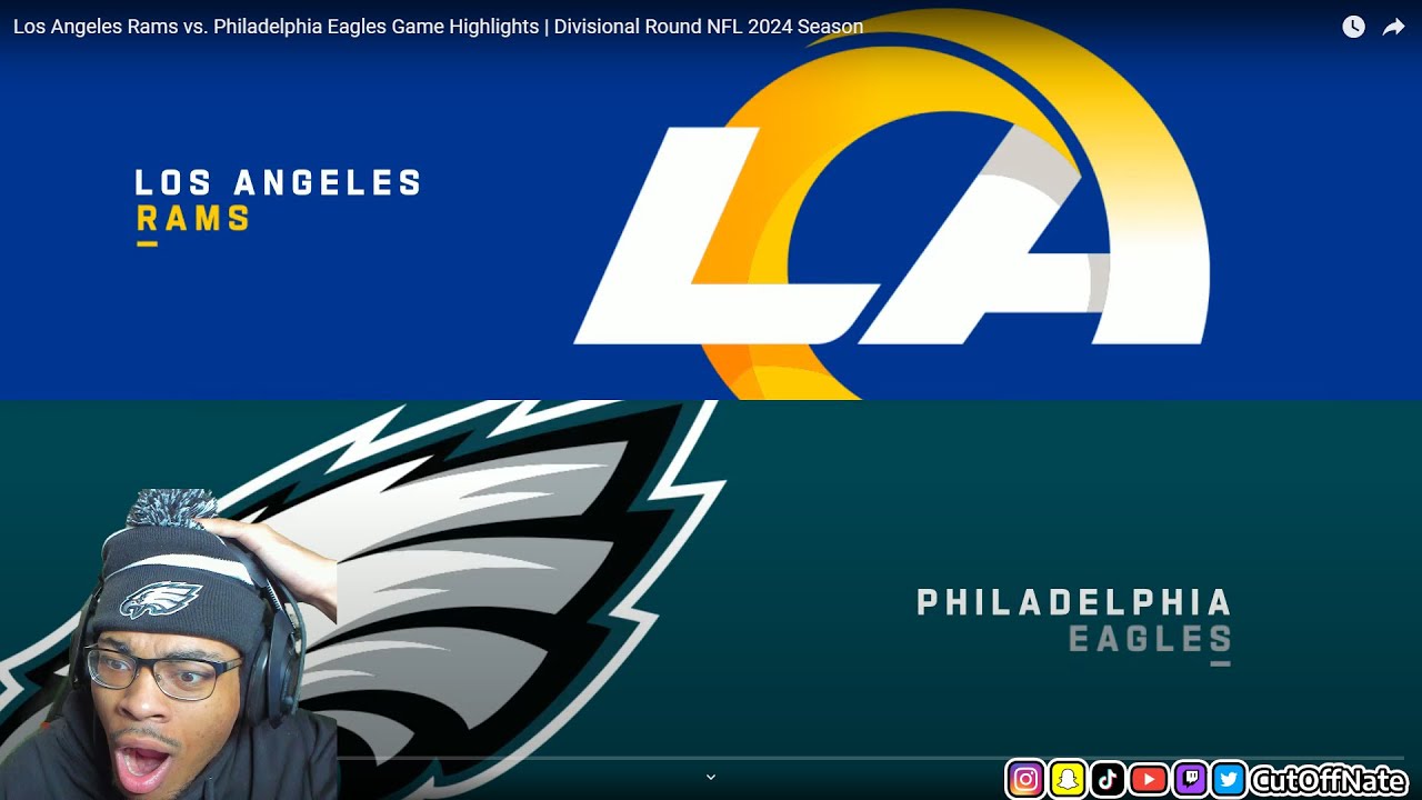 EAGLES FAV OPP REACTS TO LA Rams vs. Philadelphia Eagles Game Highlights | Div Round NFL 2024 Season