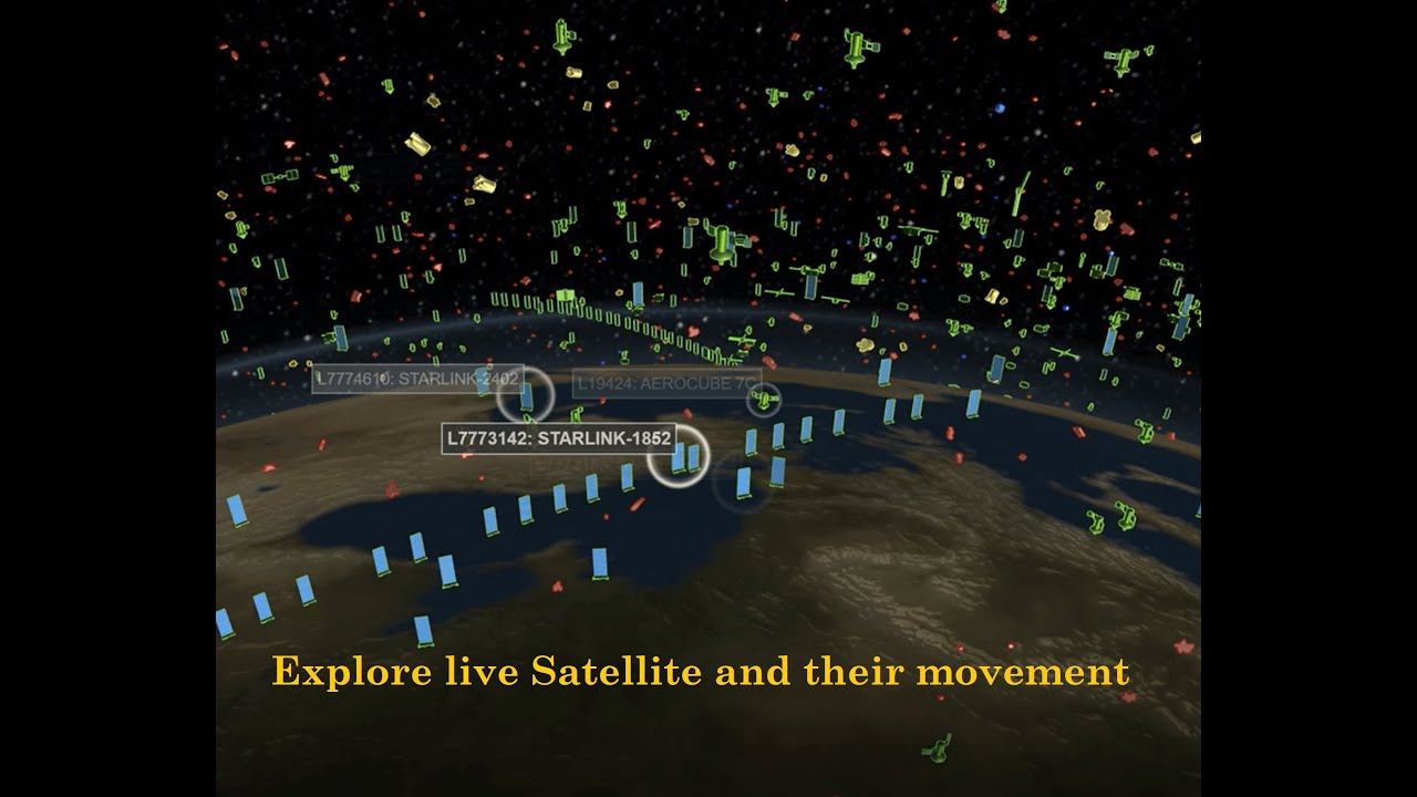 Live satellite Position | Explore the sky roads