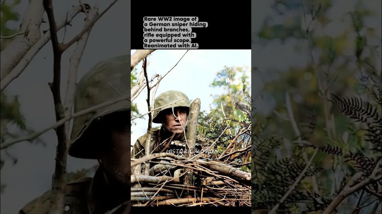 WW2 Brought to Life : German Sniper Awaits the Perfect Shot