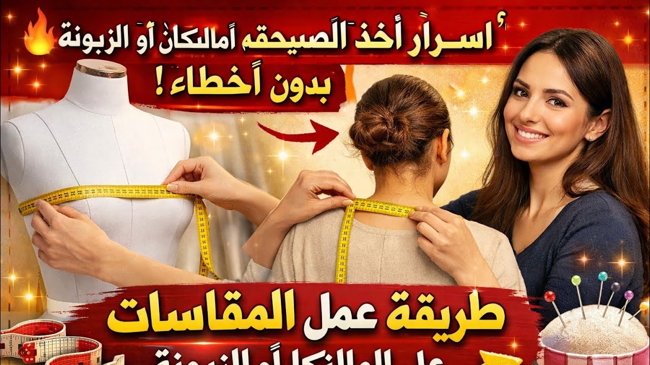 أخطاء توقعي فيها عند أخذ المقاسات راح تخسرلك الزبائن  تعلمي الطريقة صح خطوة بخطوة