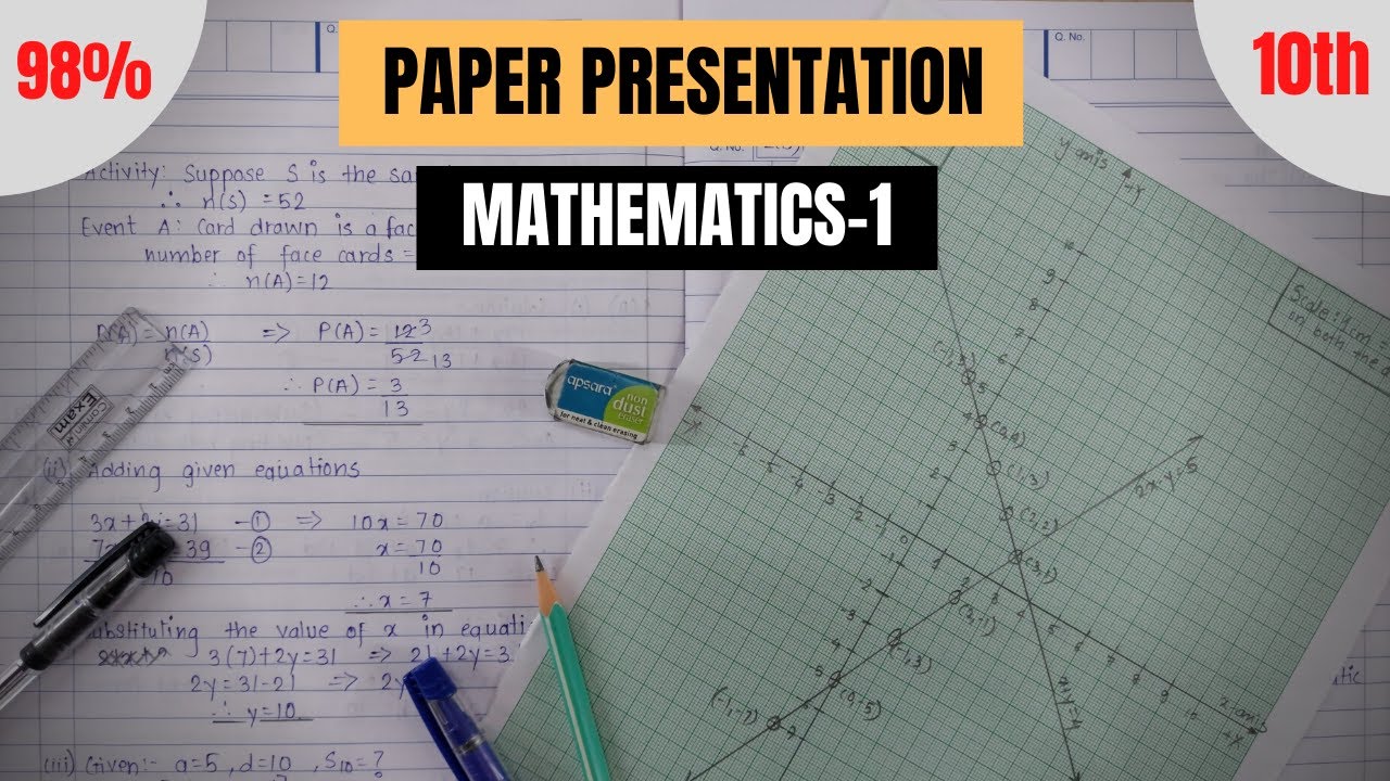 PAPER PRESENTATION (MATHEMATICS 1) | ULTIMATE TIPS | BOARD EXAMINATION | CLASS 10 |