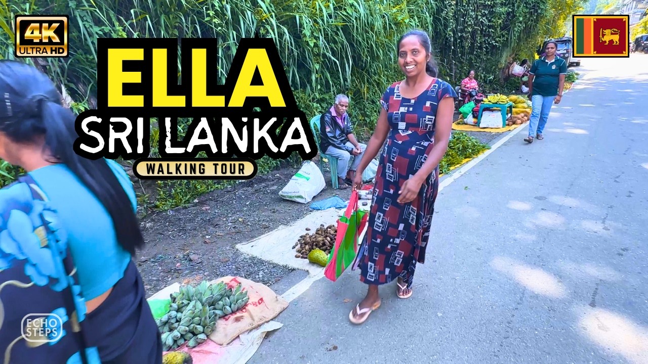 Exploring Ella - Sri Lanka’s Famous Mountain Getaway Town | 4K Walking Tour