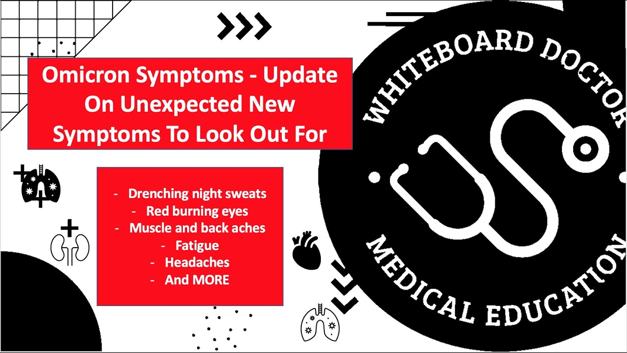 Omicron Symptoms - Update On Unexpected New Symptoms To Look Out For